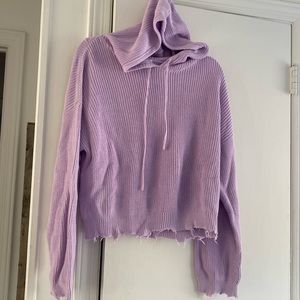 Lilac 525 Cotton Sweater Size Medium